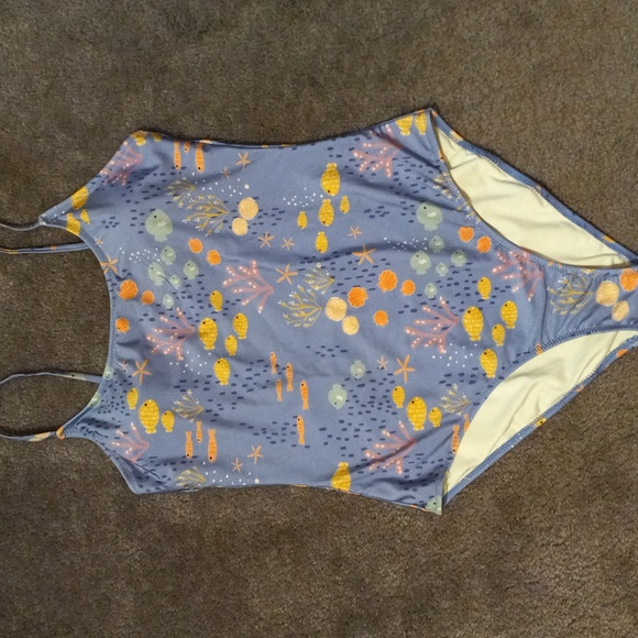 WONDERFUL SEA new low back whimsical onepiece Princess Highway Modcloth swimsuit - Picture 2 of 9